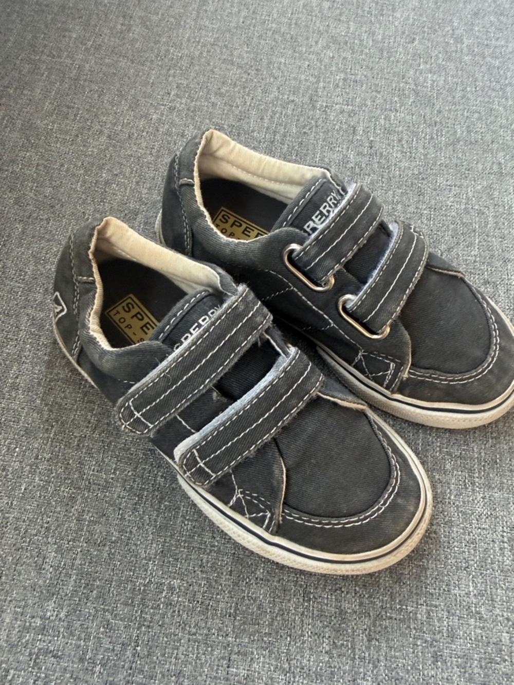 Sperry Kids' Dark Gray Velcro Slip-On Sneakers